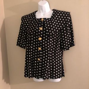 Vintage Polka Dot Top